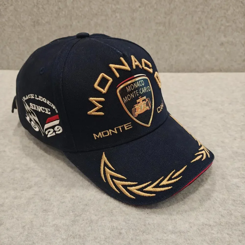 Monaco Monte Carlo Grand Prix F1 Hat Cap Strap Back Blue Formula 1 Racing Mens